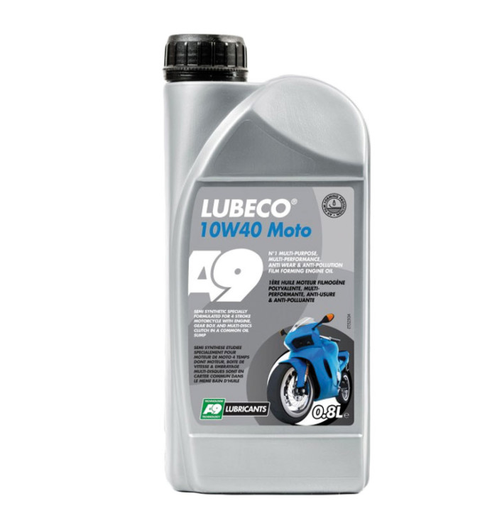 [3 760028 39257 6] LUBECO 10W40 MOTORCYCLE 4T 1L - SL - JASO MA2