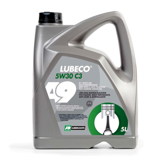 [3 760028 39308 5] LUBECO 5W30-C3 MULTIGRADE 5L - C2/C3-SN - MB 229.51&52 